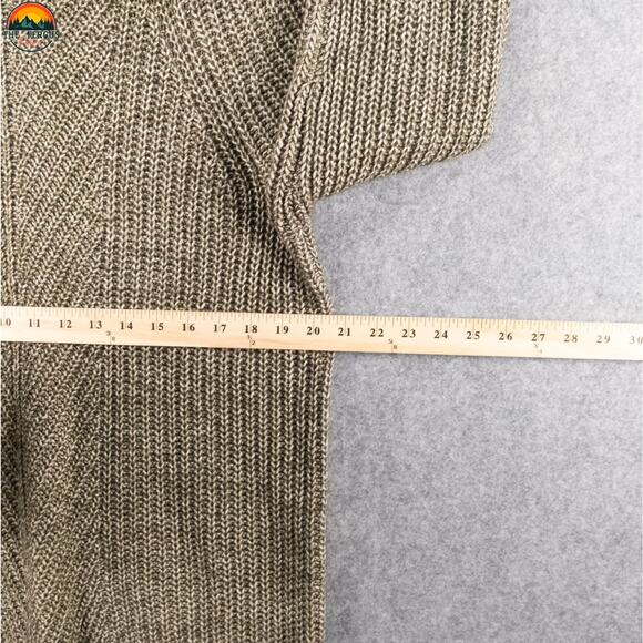 Express Pullover Sweater Gray Cotton Blend Round Neck Long Sleeve Men's Sz XL - Picture 6 of 9